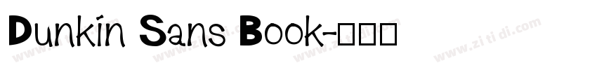 Dunkin Sans Book字体转换